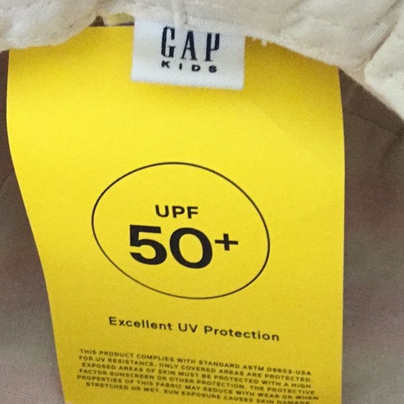 Gap Kid’s Pink/White Stripe Bucket Hat, excellent Protection UPF 50+ . Sun Beach - Picture 3 of 5